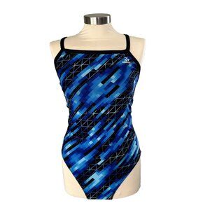 TYR SPORT Women's Echo Dash Diamondfit Durafast Elite Swimsuit Women's 12/38 EUC